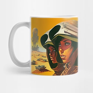 We Are Floating In Space - 59 - Sci-Fi Inspired Retro Artwork Mug